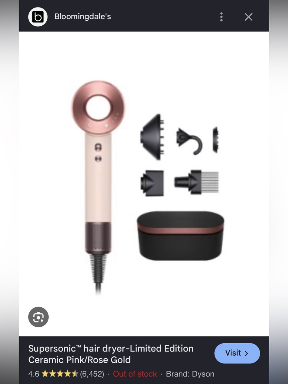Dyson Supersonic™ hair dryer-Limited Edition Ceramic Pink/Rose Gold